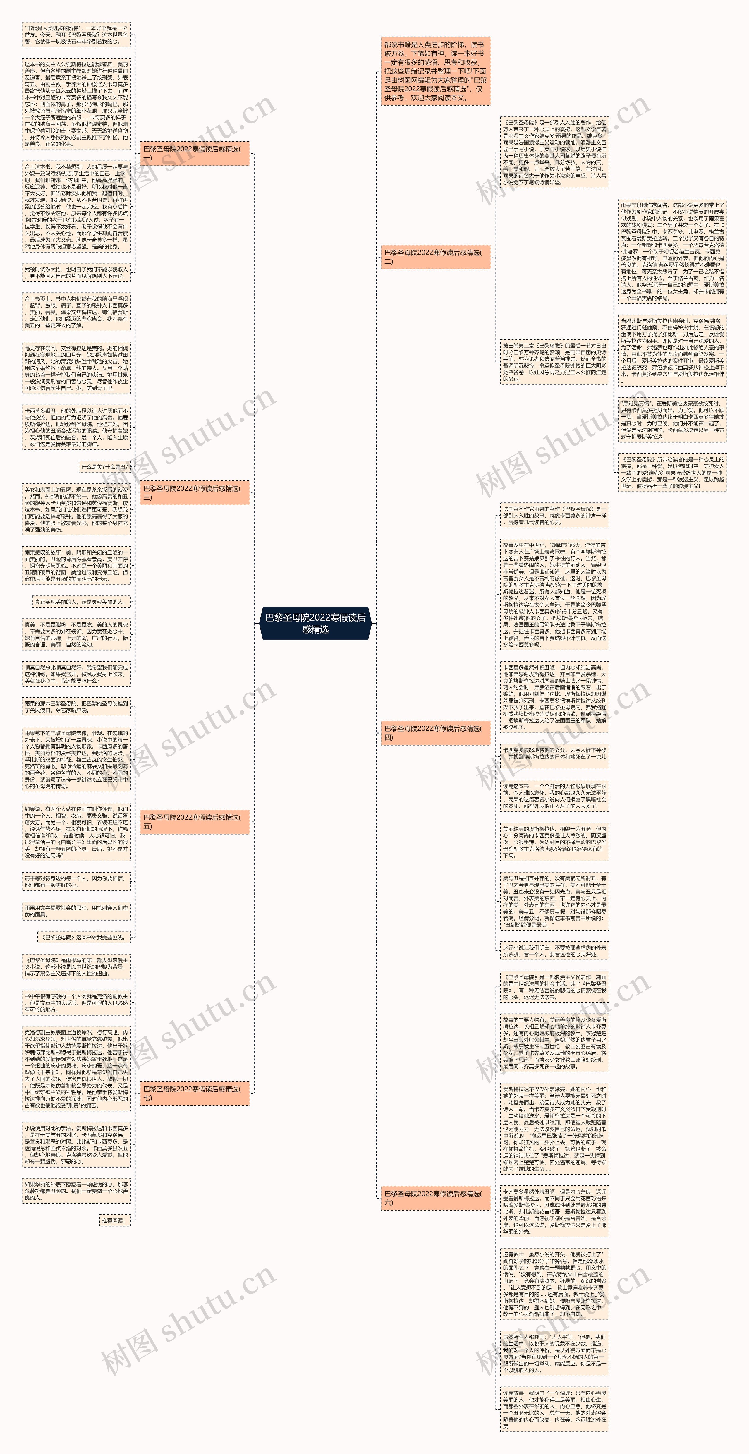 巴黎圣母院2022寒假读后感精选思维导图