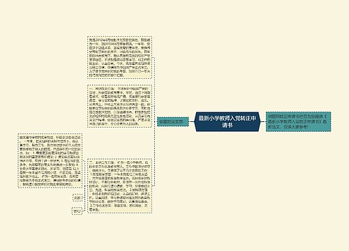 最新小学教师入党转正申请书