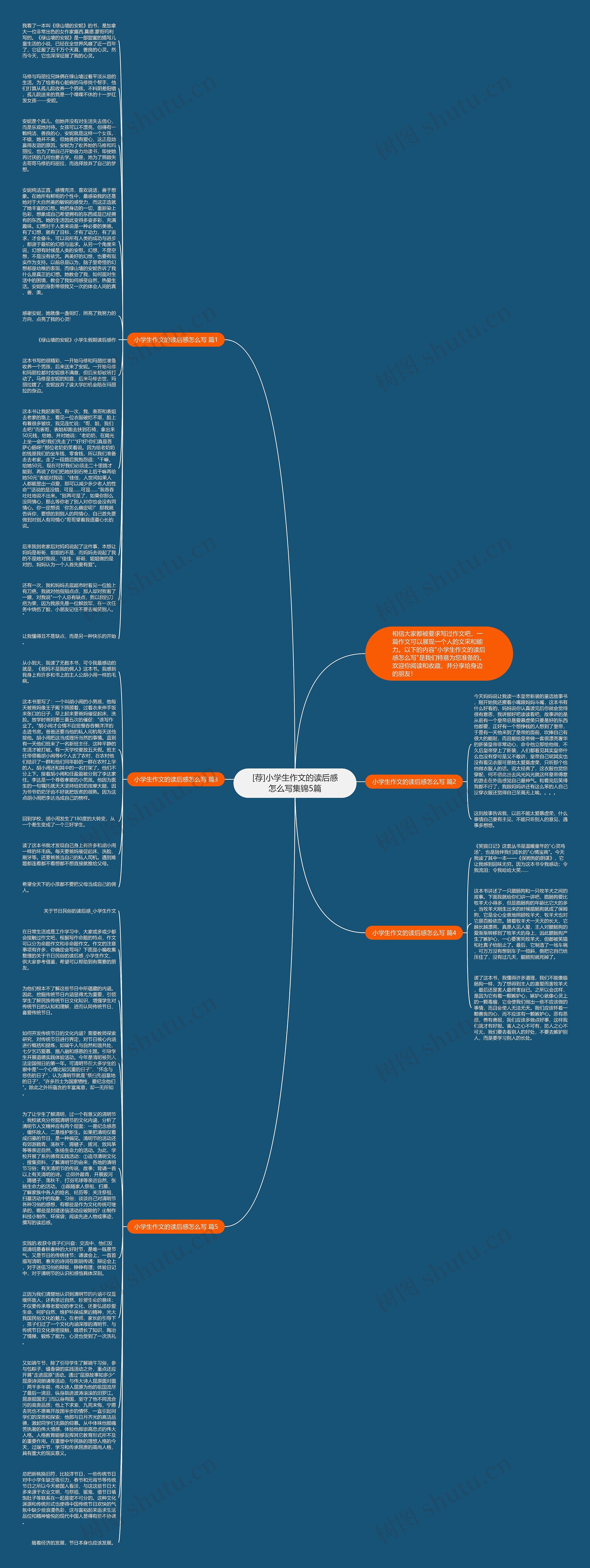 [荐]小学生作文的读后感怎么写集锦5篇思维导图