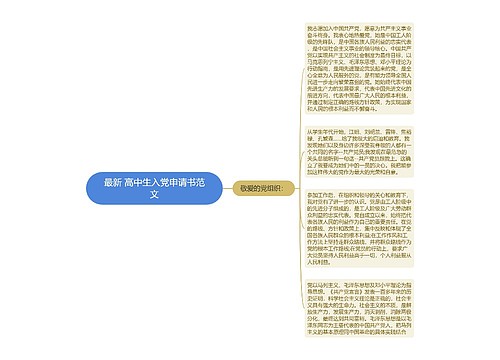 最新 高中生入党申请书范文