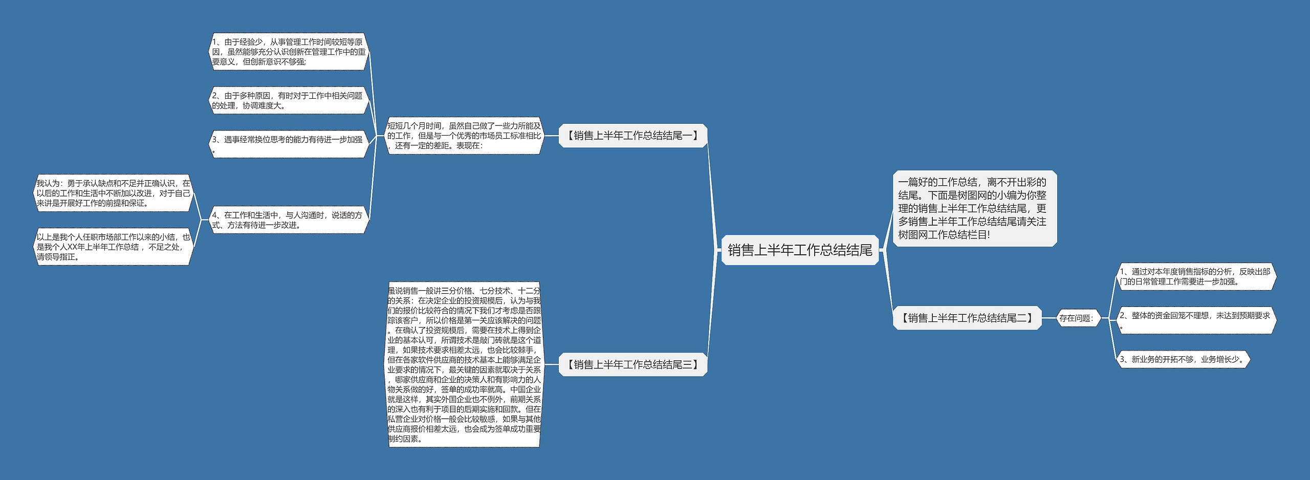 销售上半年工作总结结尾