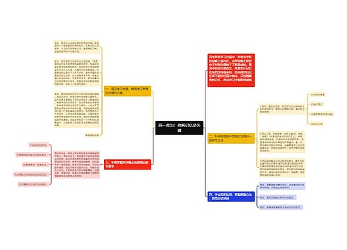 高一政治：理解记忆是关键