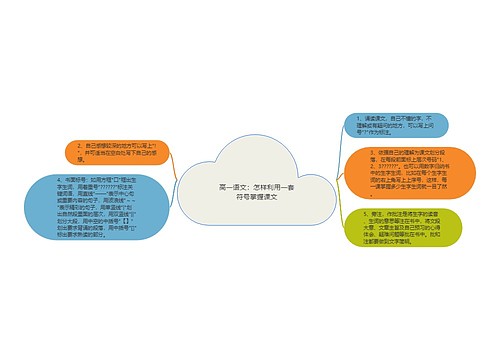 高一语文：怎样利用一套符号掌握课文