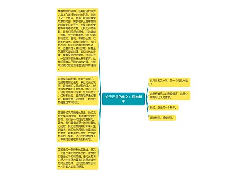 关于元旦的作文：拥抱新年