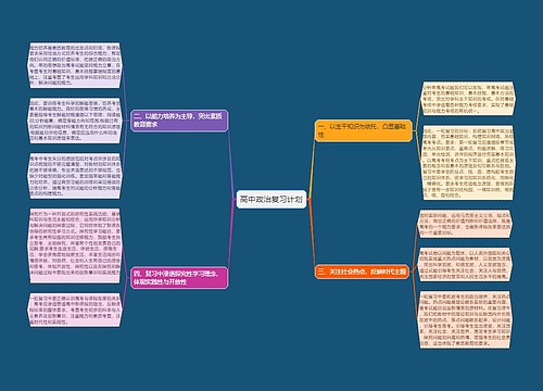 高中政治复习计划