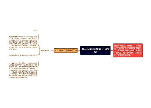 大三入党转正申请书1500字