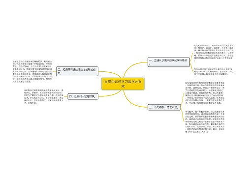 在高中如何学习数学才有效 在高中如何学习数学才有效