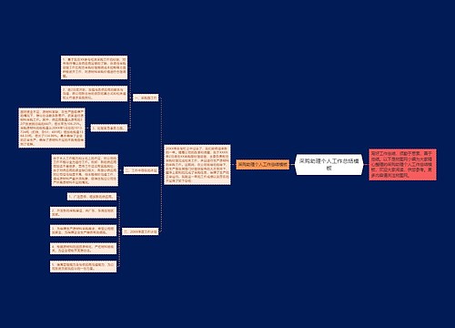 采购助理个人工作总结模板