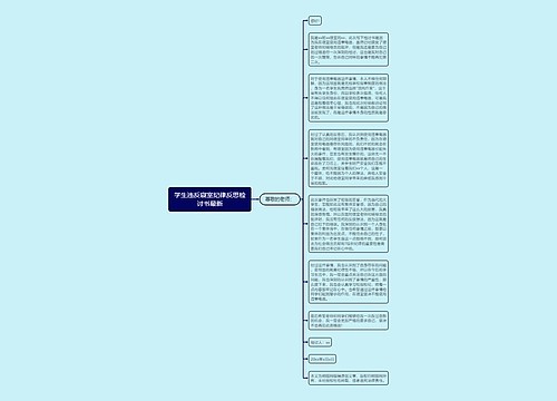 学生违反寝室纪律反思检讨书最新