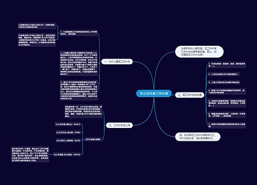 怎么写月度工作计划