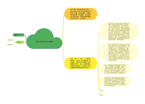 经典万能的检讨书模板