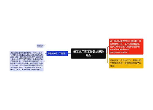 员工试用期工作总结报告开头