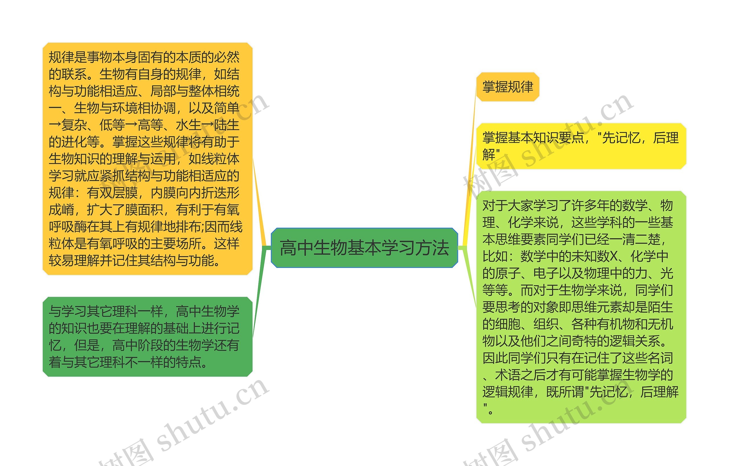 高中生物基本学习方法