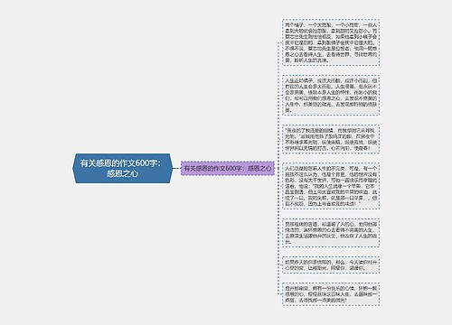 有关感恩的作文600字：感恩之心