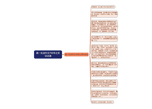 高一生活作文700字之军训点滴