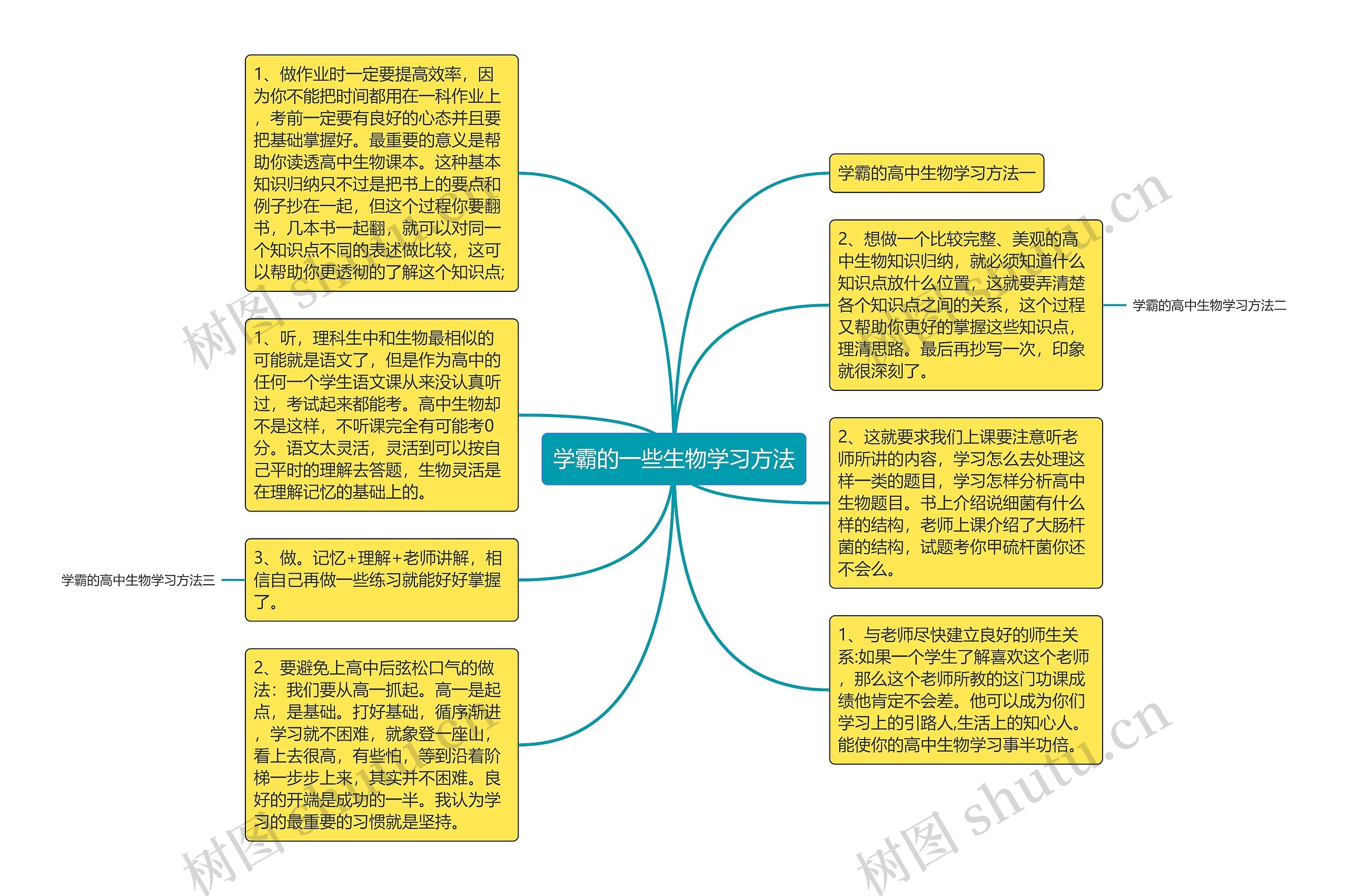 学霸的一些生物学习方法