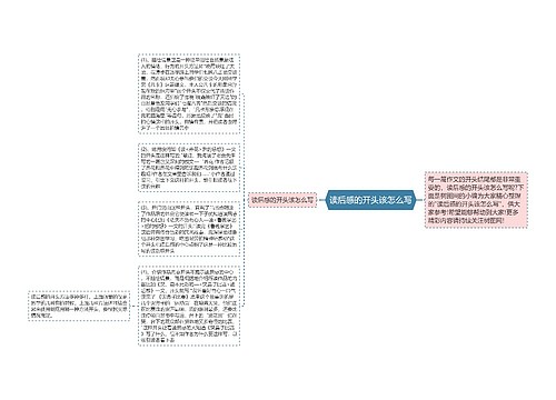 读后感的开头该怎么写