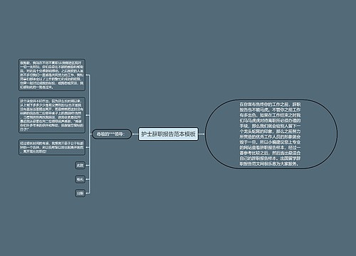 护士辞职报告范本模板