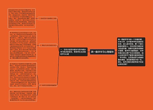 高一数学学习心理辅导