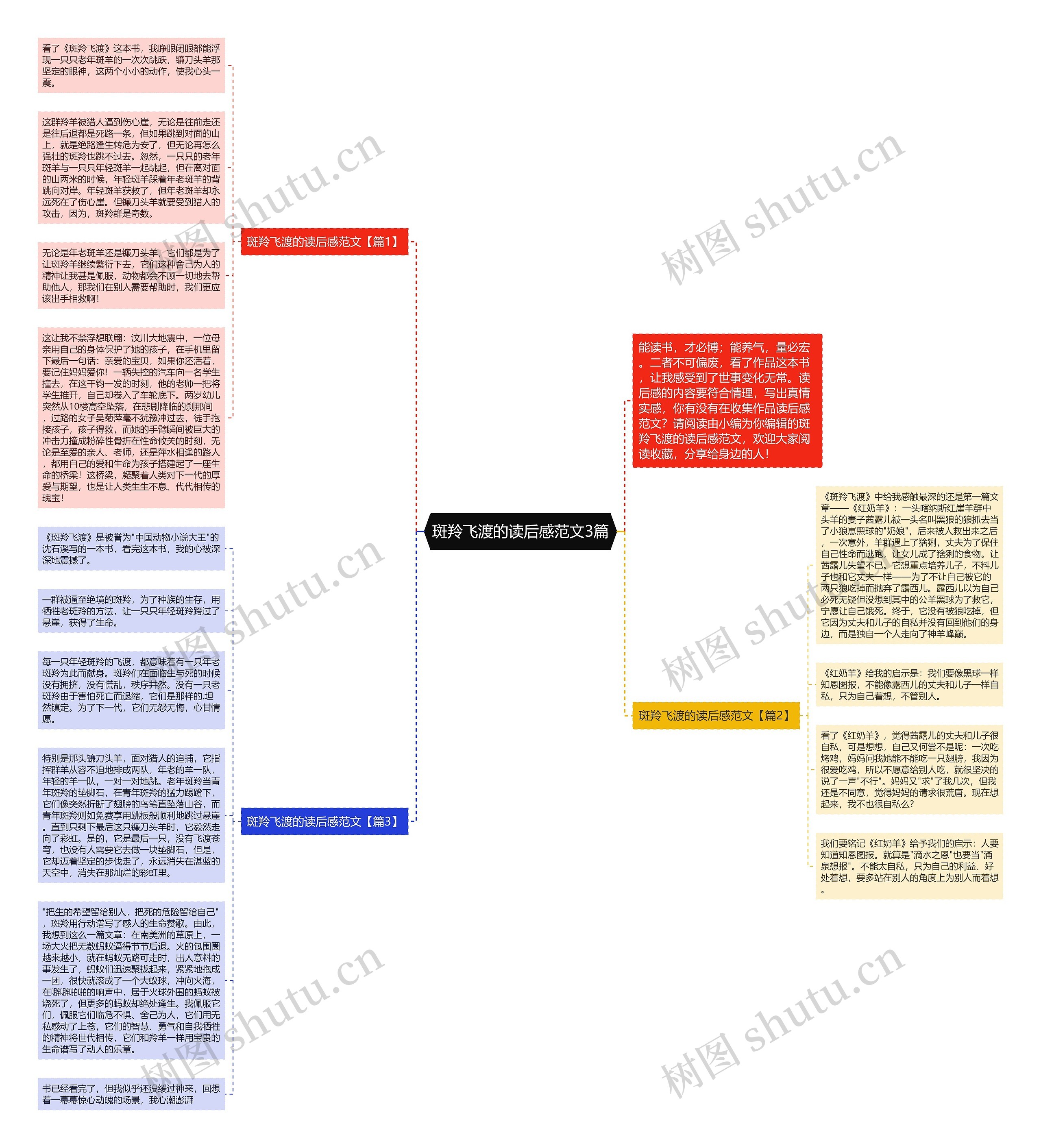斑羚飞渡的读后感范文3篇思维导图