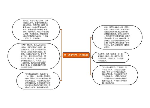 高一语文作文：以挤为题