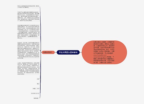 学生共青团入团申请书