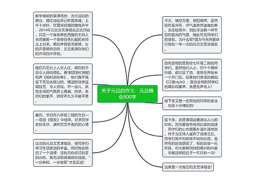 关于元旦的作文：元旦晚会800字