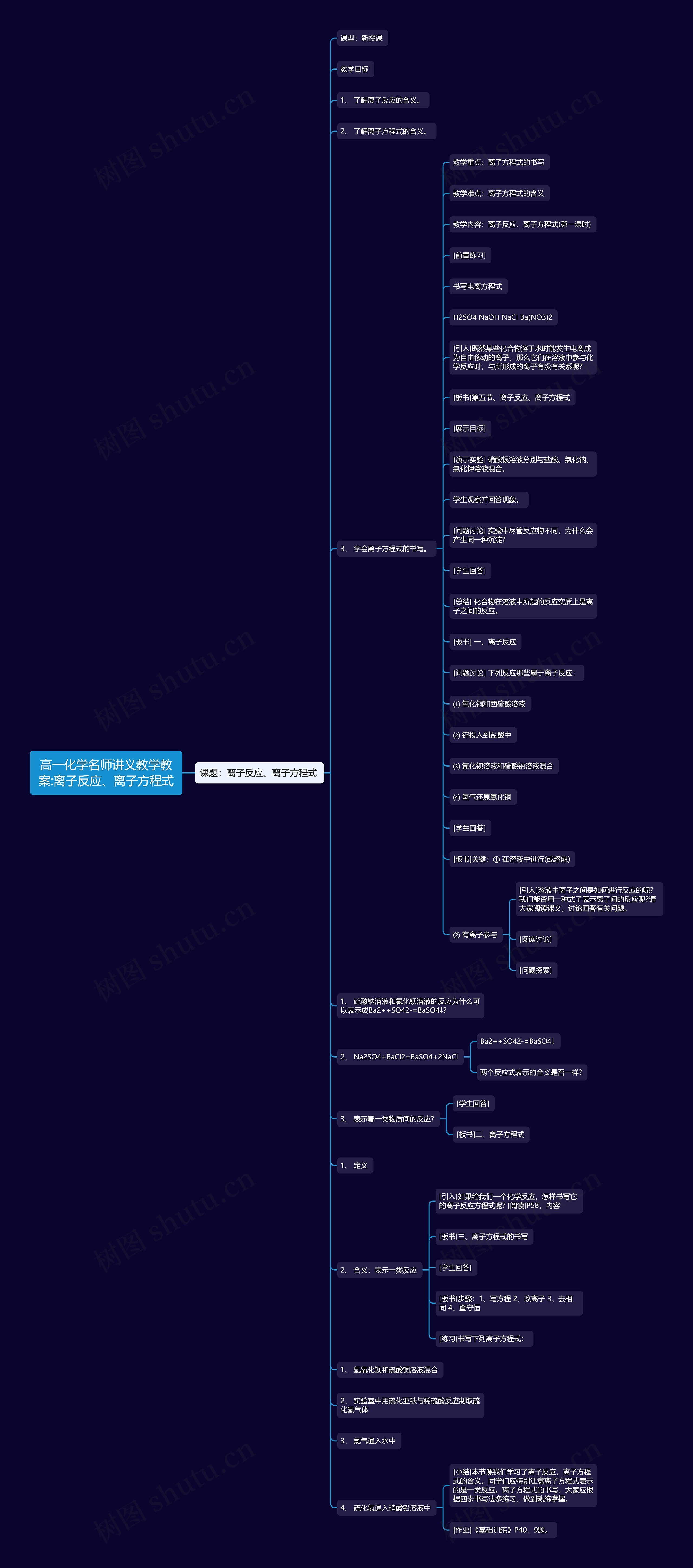 高一化学名师讲义教学教案:离子反应、离子方程式