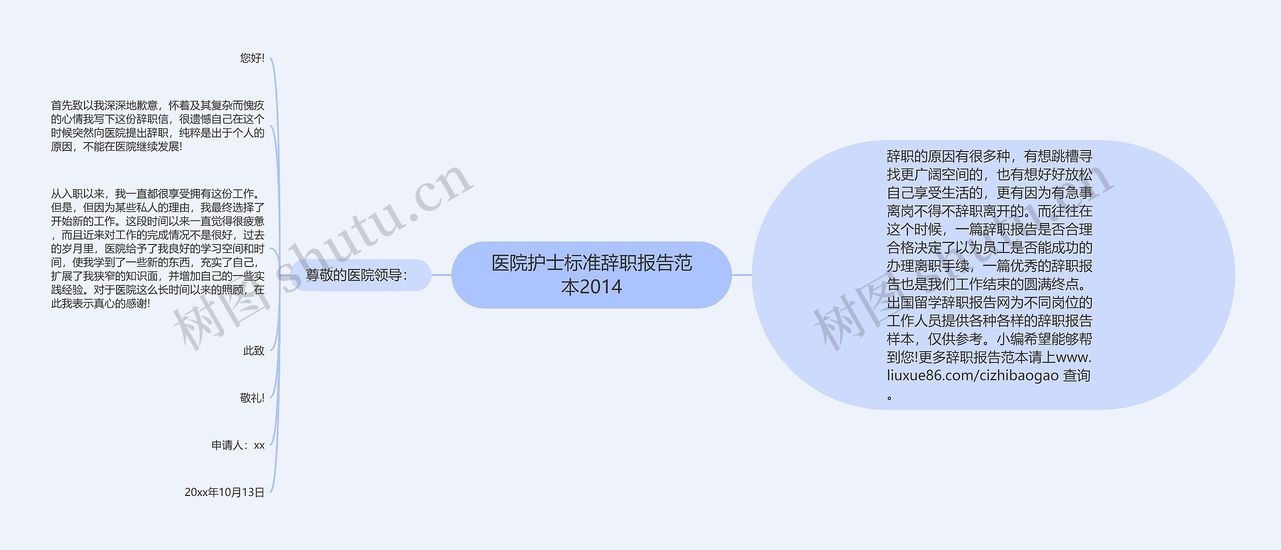 医院护士标准辞职报告范本2014