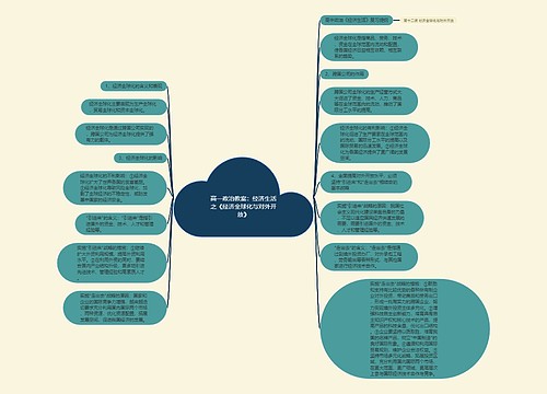 高一政治教案：经济生活之《经济全球化与对外开放》