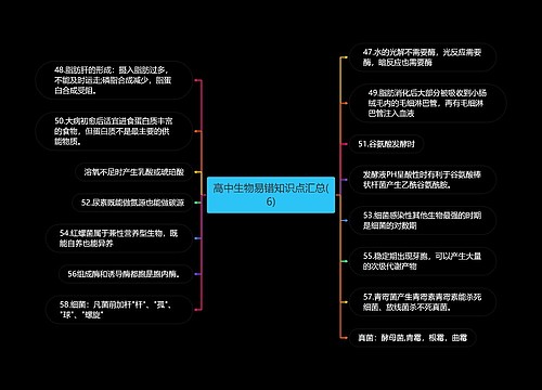 高中生物易错知识点汇总(6)