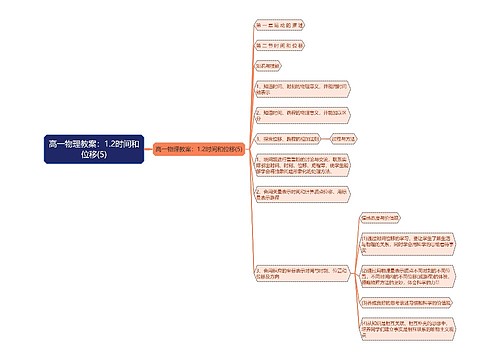 高一物理教案：1.2时间和位移(5)