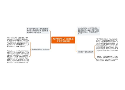 高中数学学习:回归基础下足功夫做运算 高中数学学习:回归基础下足功夫做运算