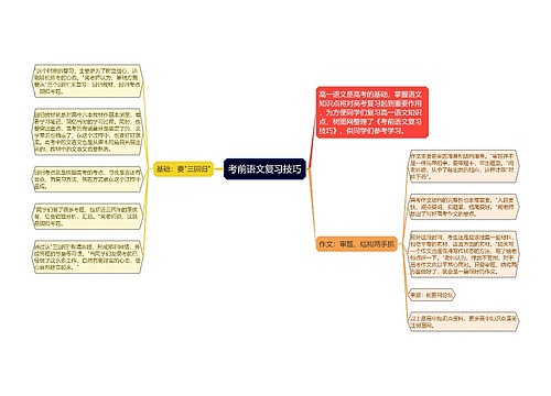 考前语文复习技巧