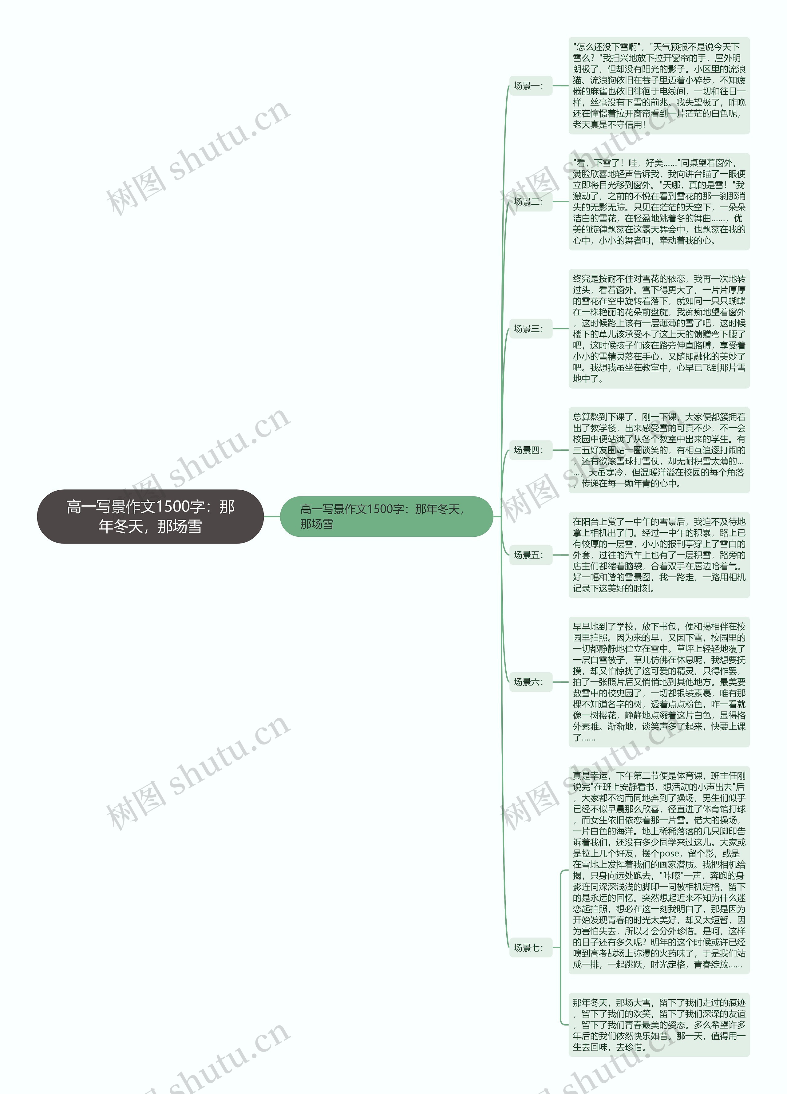 高一写景作文1500字：那年冬天，那场雪