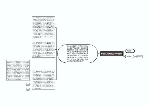 职员入党积极分子申请书