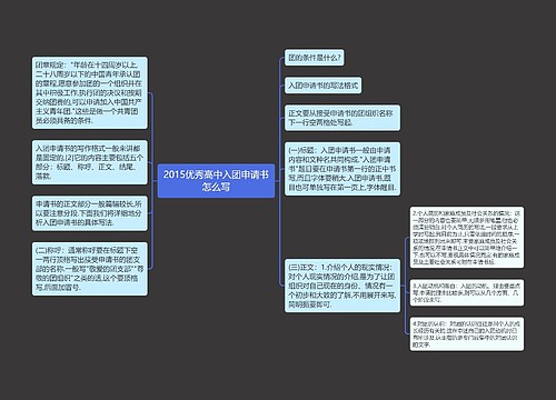 2015优秀高中入团申请书怎么写