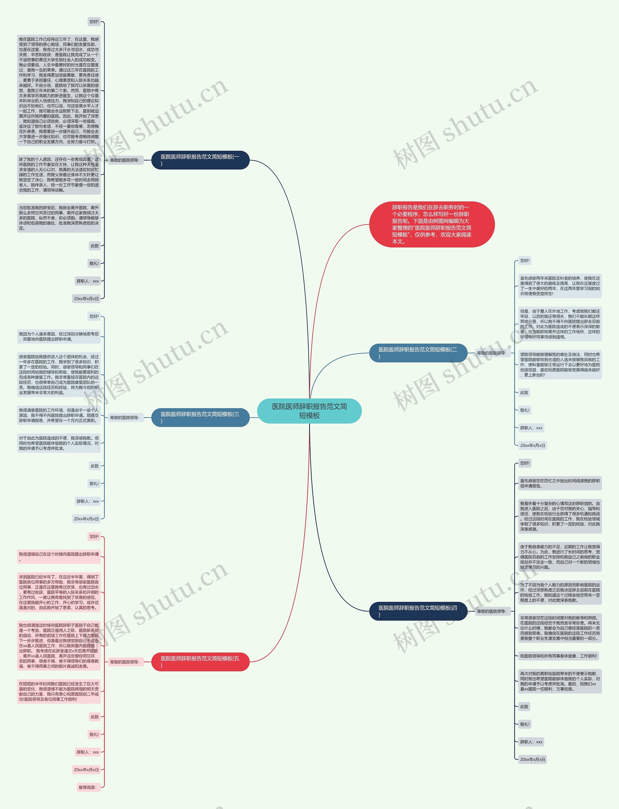 医院医师辞职报告范文简短模板