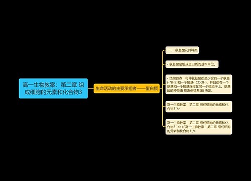 高一生物教案：第二章 组成细胞的元素和化合物3