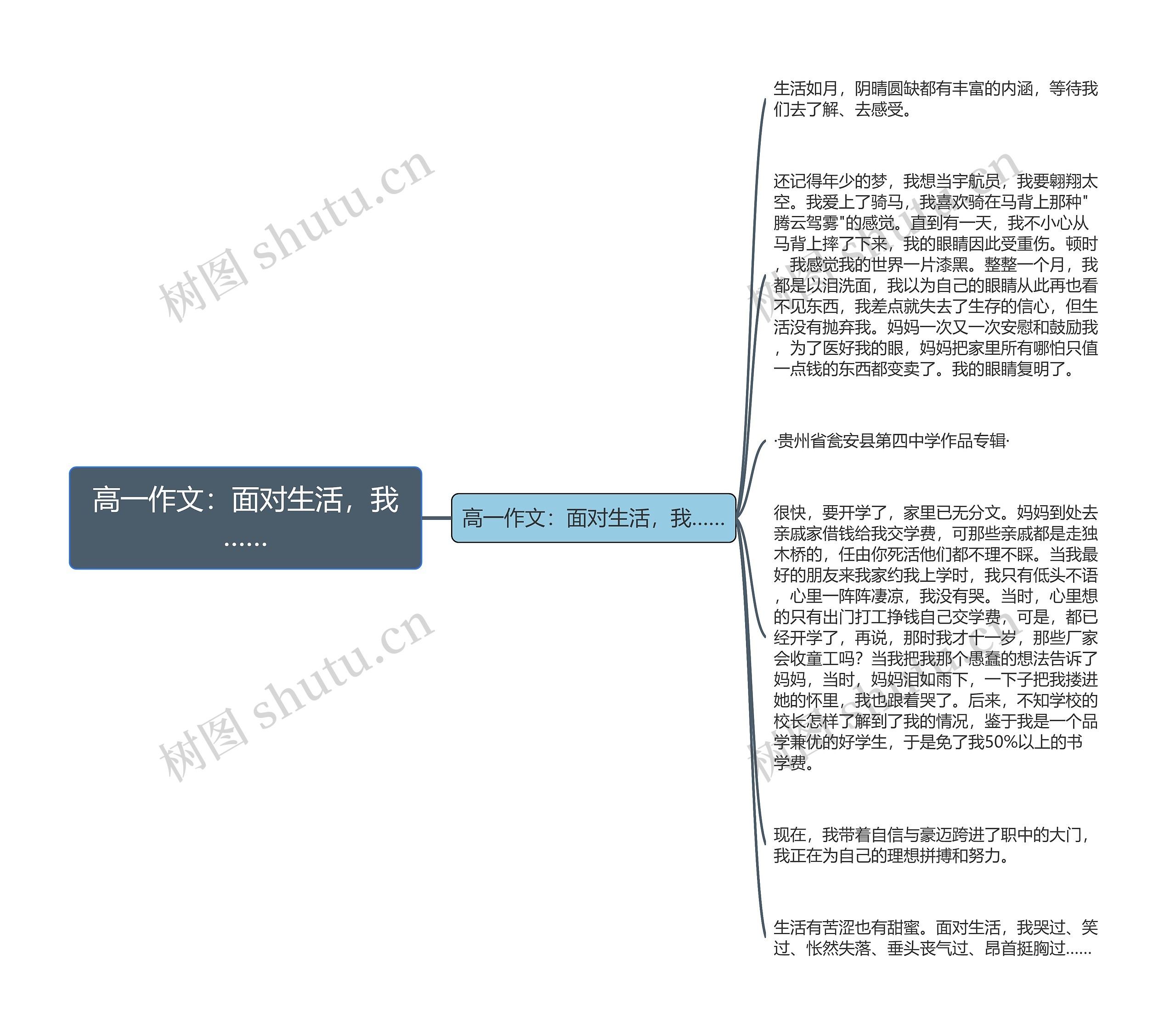 高一作文：面对生活，我……