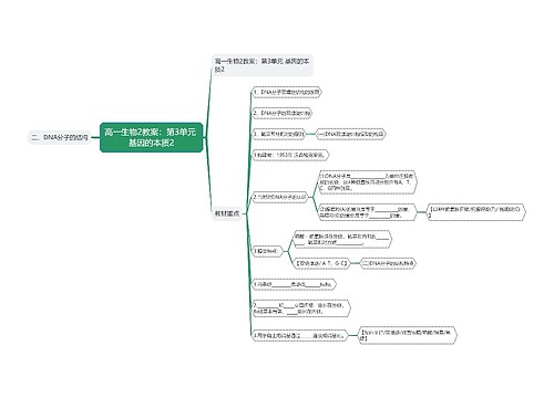 高一生物2教案：第3单元 基因的本质2