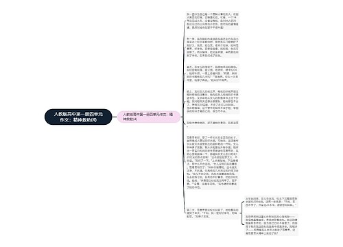 人教版高中第一册四单元作文：精神救助(4)