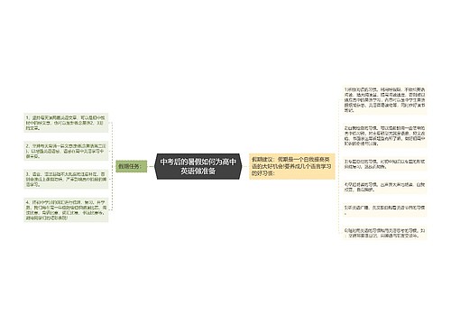 中考后的暑假如何为高中英语做准备