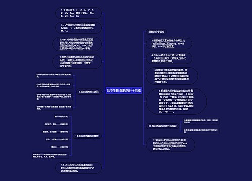 高中生物 细胞的分子组成