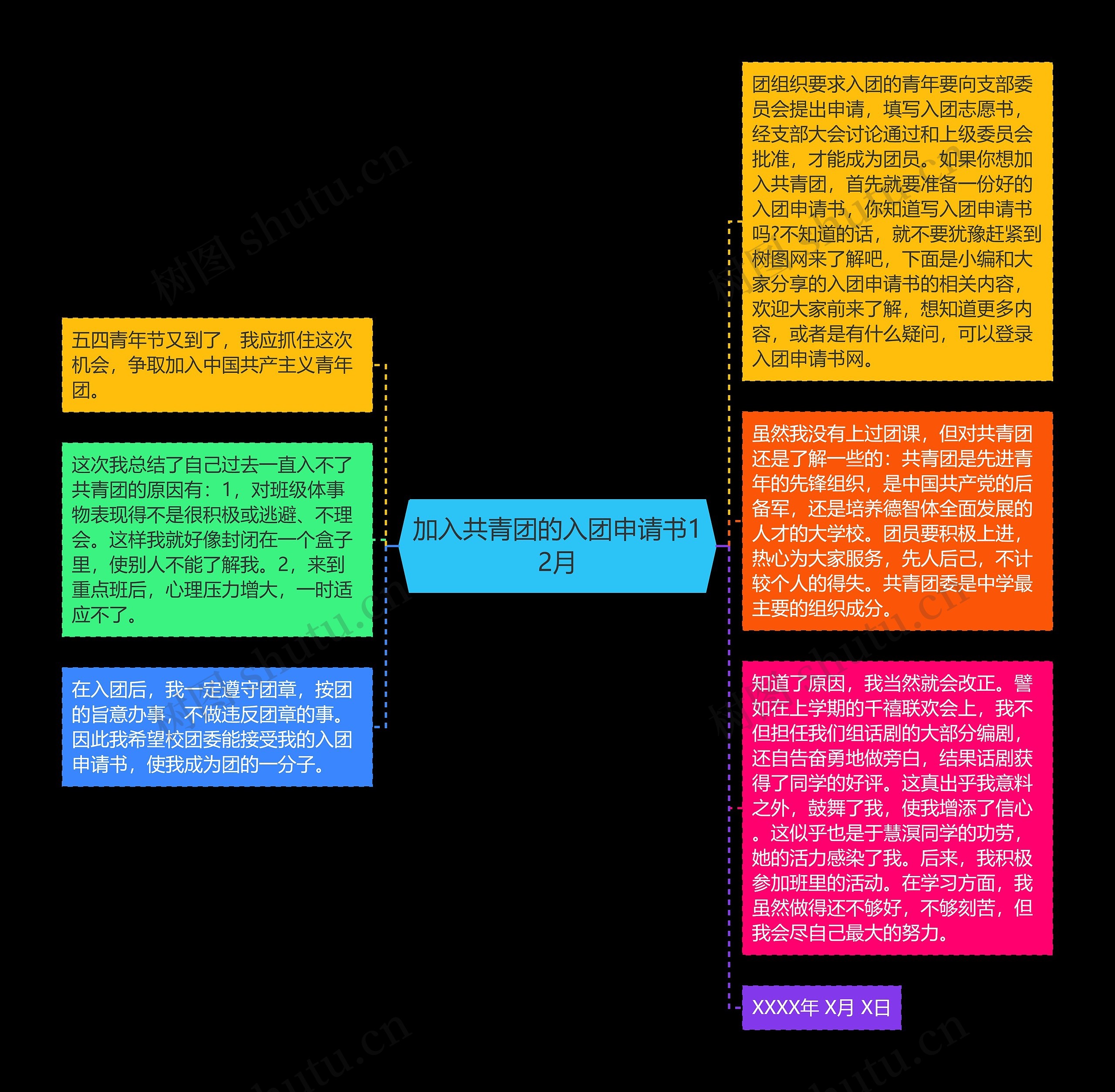 加入共青团的入团申请书12月