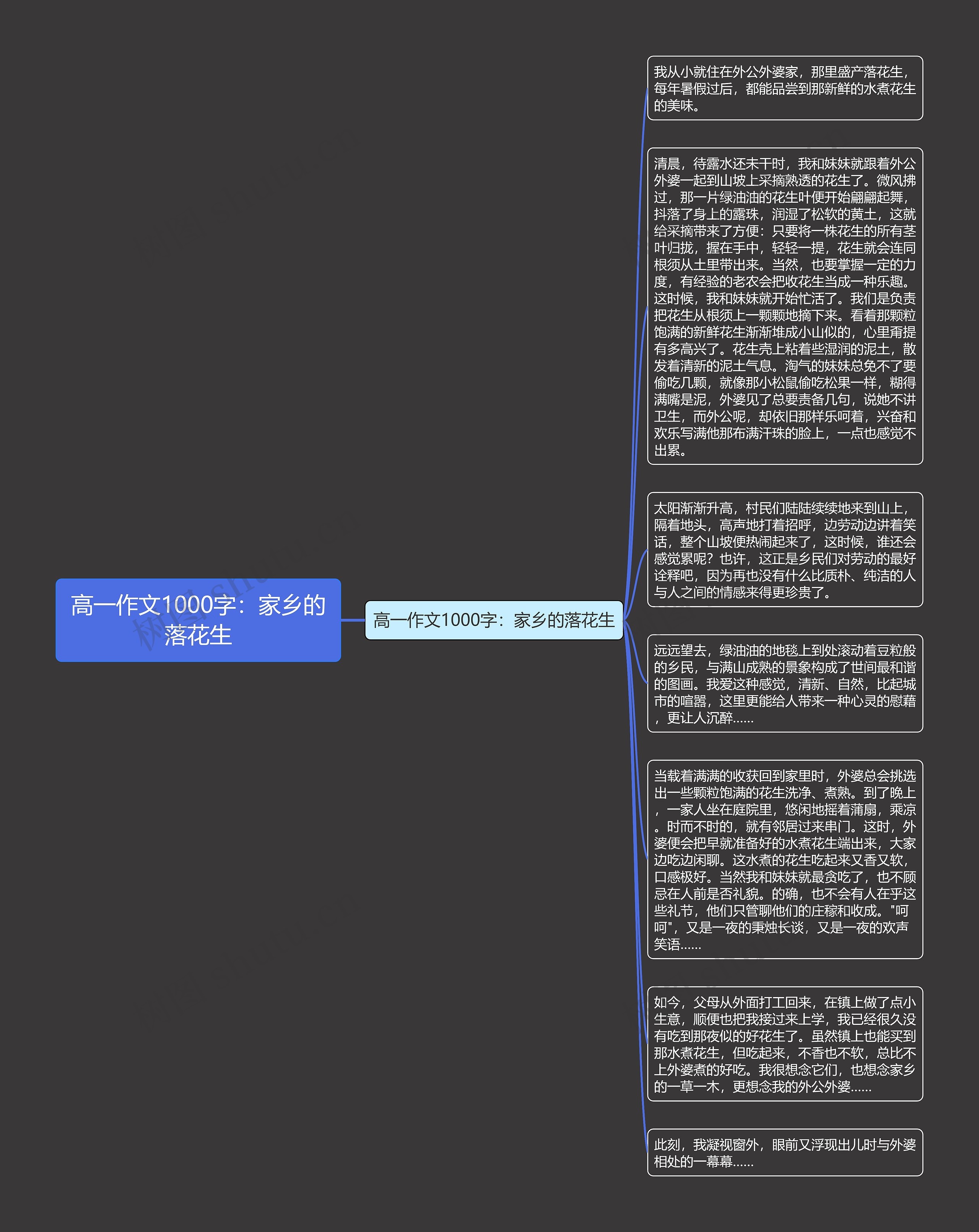 高一作文1000字：家乡的落花生