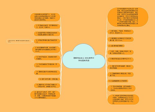 理解特定含义 轻松使用中学物理常用语