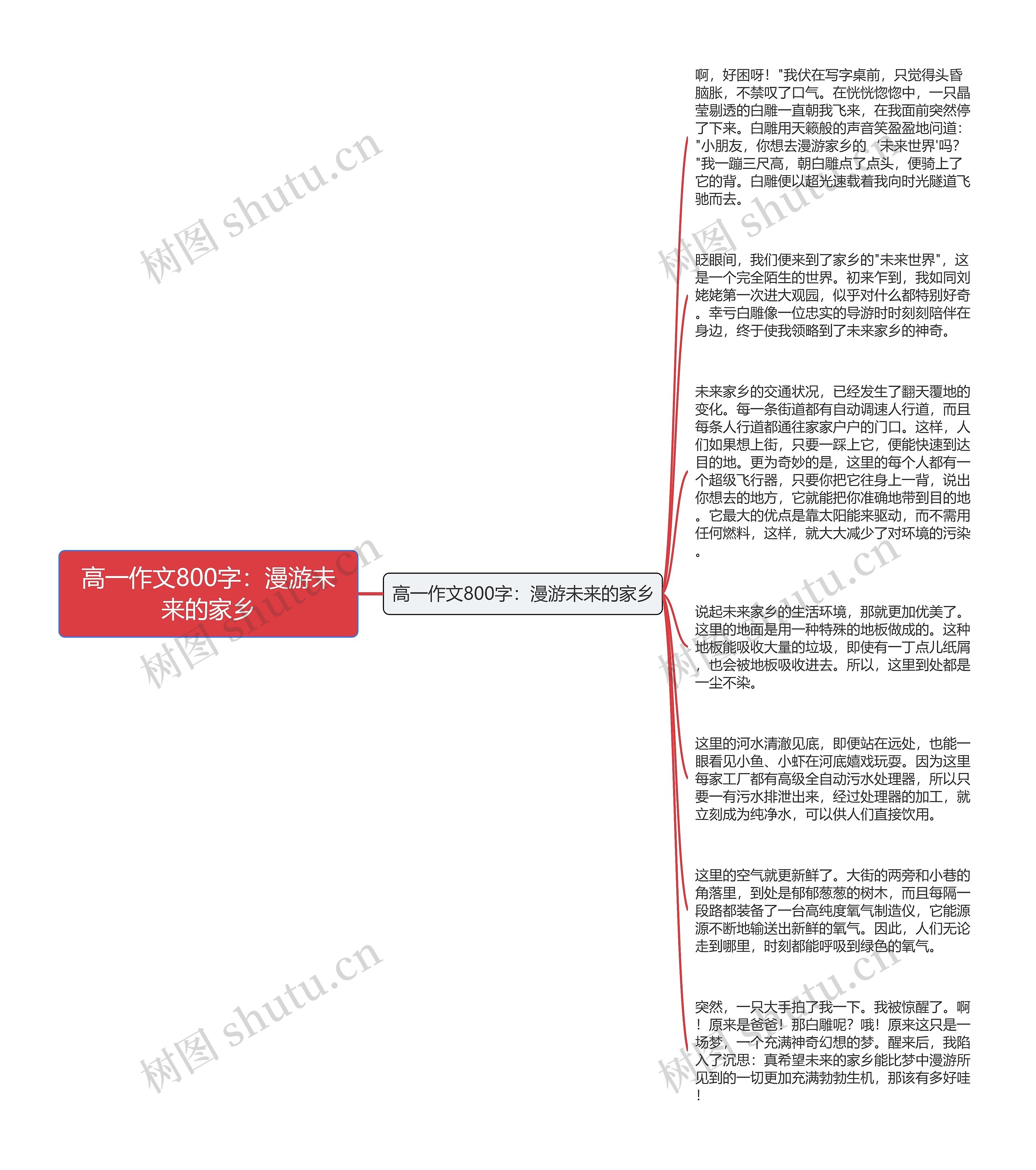 高一作文800字：漫游未来的家乡