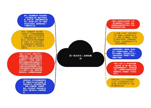 高一语文作文：老师的眼泪