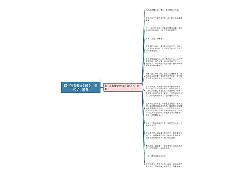 高一写景作文650字：雪化了，是春